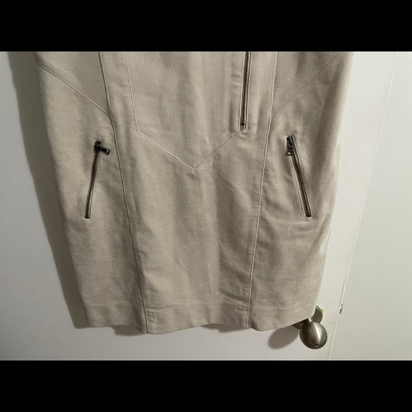 BCBG Maxazria light grey suede dress - Picture 4 of 6